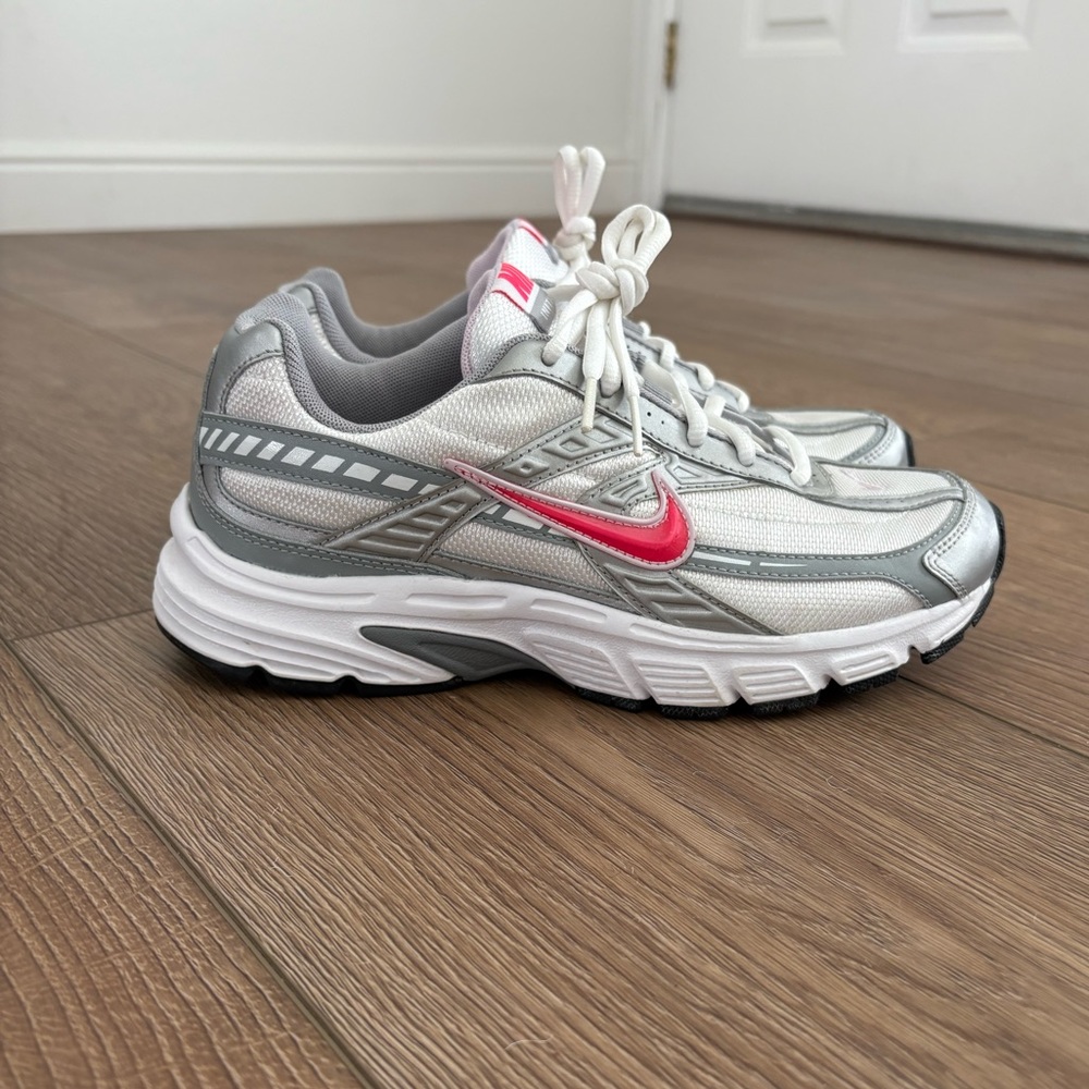 SOLD on Mercari- Nike Women's Initiator Running Shoes White Silver Cherry